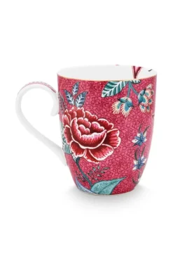 Sale Pip Studio Flower Festival Tasse Gross Dunkel Rosa