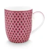Discount Pip Studio Flower Festival Tasse Klein Rot/Dunkel Rosa