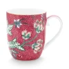 Outlet Pip Studio Flower Festival Tasse Klein Dunkel Rosa