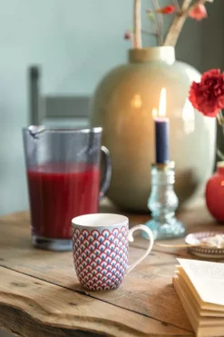 Hot Pip Studio Flower Festival Tasse Klein Rot/Hellblau Mehrfarbig