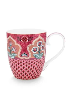 Sale Pip Studio Flower Festival Tasse Xl Deco Dunkel Rosa