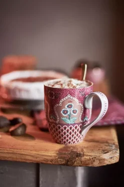 Sale Pip Studio Flower Festival Tasse Xl Deco Dunkel Rosa