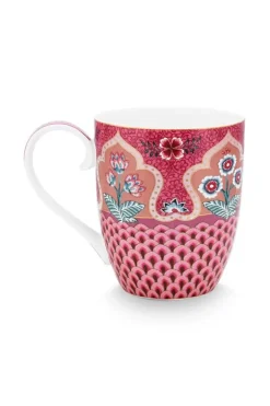 Sale Pip Studio Flower Festival Tasse Xl Deco Dunkel Rosa