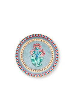 Hot Pip Studio Flower Festival Teebeutelablage Hell Blau