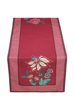 Sale Pip Studio Flower Festival Tischlaufer Dunkel Rosa