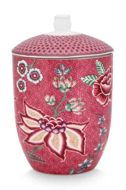 Sale Pip Studio Flower Festival Vorratsdose Dunkel Rosa