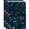 Outlet Pip Studio Gastehandtuch Set/3 Les Fleurs Dunkel 30X50 Cm Blau