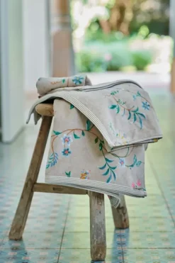 Pip Studio Gastehandtuch Set/3 Les Fleurs 30X50 Cm Khaki