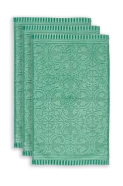 Online Pip Studio Gastehandtuch Set/3 Tile De Pip 30X50 Cm Grun