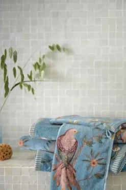 Pip Studio Grose Handtuch Secret Garden 70X140Cm Blau