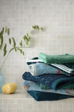 Pip Studio Grose Handtuch Secret Garden 70X140Cm Blau