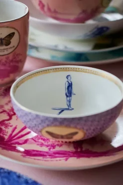 Best Pip Studio Heritage Gebäckteller Bemalt Rosa 18 Cm