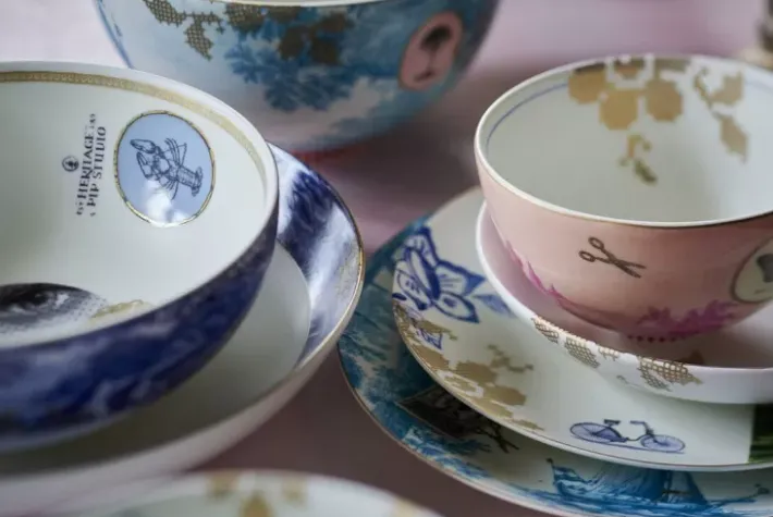 Discount Pip Studio Heritage Schale Bemalt Rosa 12 Cm