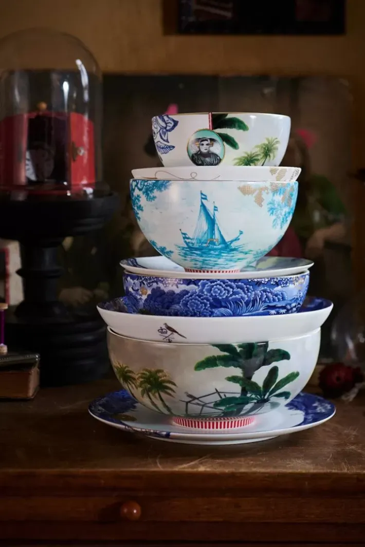 Clearance Pip Studio Heritage Schale Grenze Blau 20 Cm