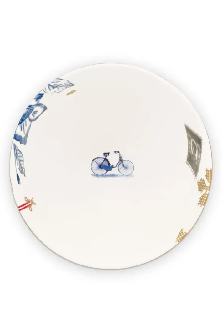 Pip Studio Heritage Schale Palme Weis 15 Cm