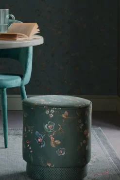 Hot Pip Studio Hocker Medium Kawai Flower Grun