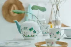 Pip Studio Jolie Cappuccino Tasse & Untertasse Dots Gold