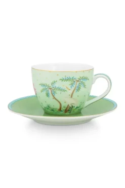 Discount Pip Studio Jolie Espresso Tasse & Undertasse Grun