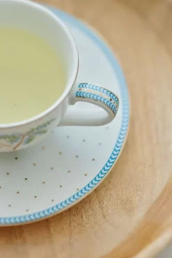 Online Pip Studio Jolie Espresso Tasse & Untertasse Dots Gold Weis