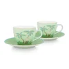 Discount Pip Studio Jolie Set/2 Espresso Tasse & Undertasse Grun