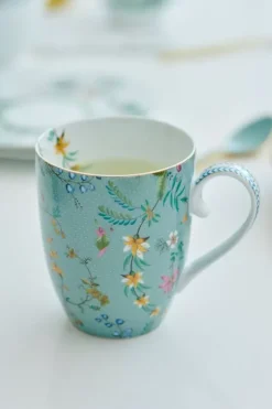 Clearance Pip Studio Jolie Set/2 Tasse Gross Flowers Blau