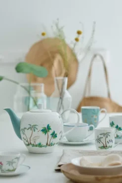 Best Pip Studio Jolie Teekanne Gross Dots Gold Weis