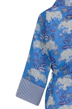 Outlet Pip Studio Kimono Flora Firenze Kobalt Blau