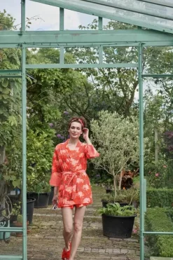 Discount Pip Studio Kimono Flora Firenze Koralle Rot