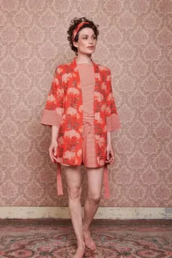 Discount Pip Studio Kimono Flora Firenze Koralle Rot