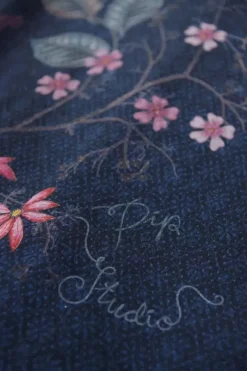 Clearance Pip Studio Kissenbezug Tokyo Bouquet Dunkel Blau