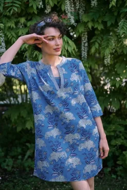 Outlet Pip Studio Kleid Flora Firenze Kobalt Blau