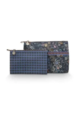 Sale Pip Studio Kosmetiktasche Combi Gross Tutti I Fiori Blau