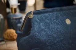 New Pip Studio Kosmetiktasche Extra Gross Samt Quiltey Days Blau