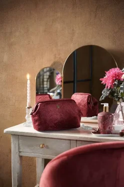 Discount Pip Studio Kosmetiktasche Gross Samt Quiltey Days Rot