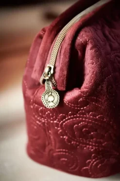 Discount Pip Studio Kosmetiktasche Gross Samt Quiltey Days Rot