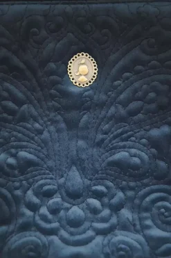 Clearance Pip Studio Kosmetiktasche Klein Samt Quiltey Days Blau