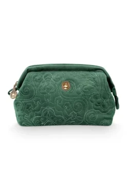 Online Pip Studio Kosmetiktasche Klein Samt Quiltey Days Grun
