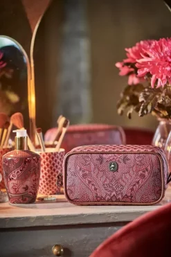 Pip Studio Kosmetiktasche Rechteckig Klein Kyoto Festival Dunkel Rosa