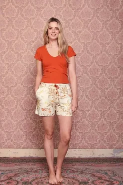 Hot Pip Studio Kurze Hose Isola Weis