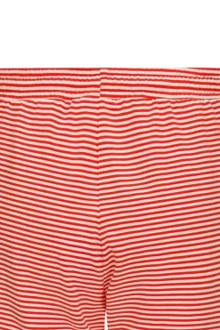 Outlet Pip Studio Kurze Hose Little Sumo Stripe Koralle Rot