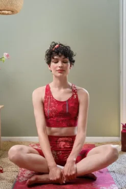 New Pip Studio Kurze Sporthose Japanese Garden Rot