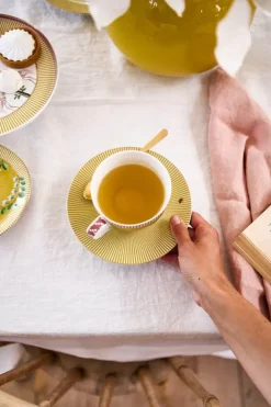 Pip Studio La Majorelle Cappuccino Tasse & Untertasse Gelb