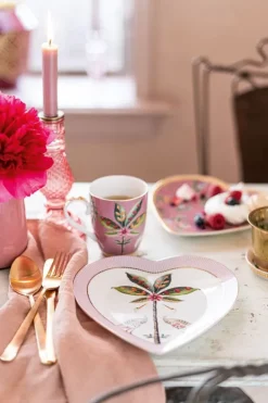 Discount Pip Studio La Majorelle Set/2 Herz Form Teller Rosa
