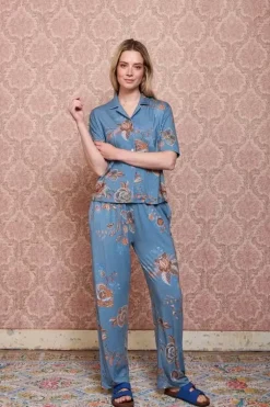 Sale Pip Studio Lange Hose Cece Fiore Blau