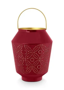 Clearance Pip Studio Laterne Emailliert Dunkel 29 Cm Rosa