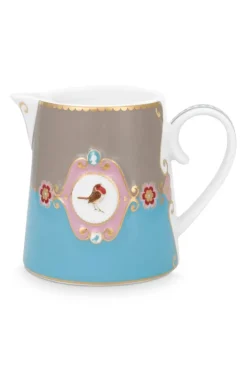 Pip Studio Love Birds Kanne Klein Blau/Khaki Mehrfarbig