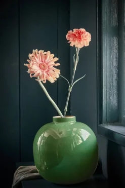 New Pip Studio Metall Vase 23 Cm Grun