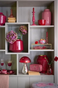 Sale Pip Studio Metall Vase Dunkel 22 Cm Rosa