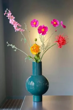 New Pip Studio Metall Vase Dunkel 40 Cm Grun