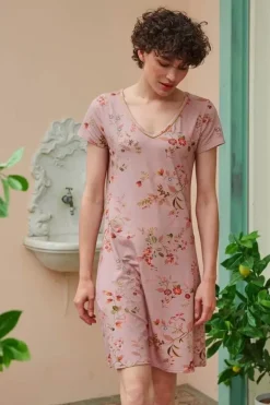 Online Pip Studio Nachthemd Kurze Armeln Kawai Flower Hell Rosa